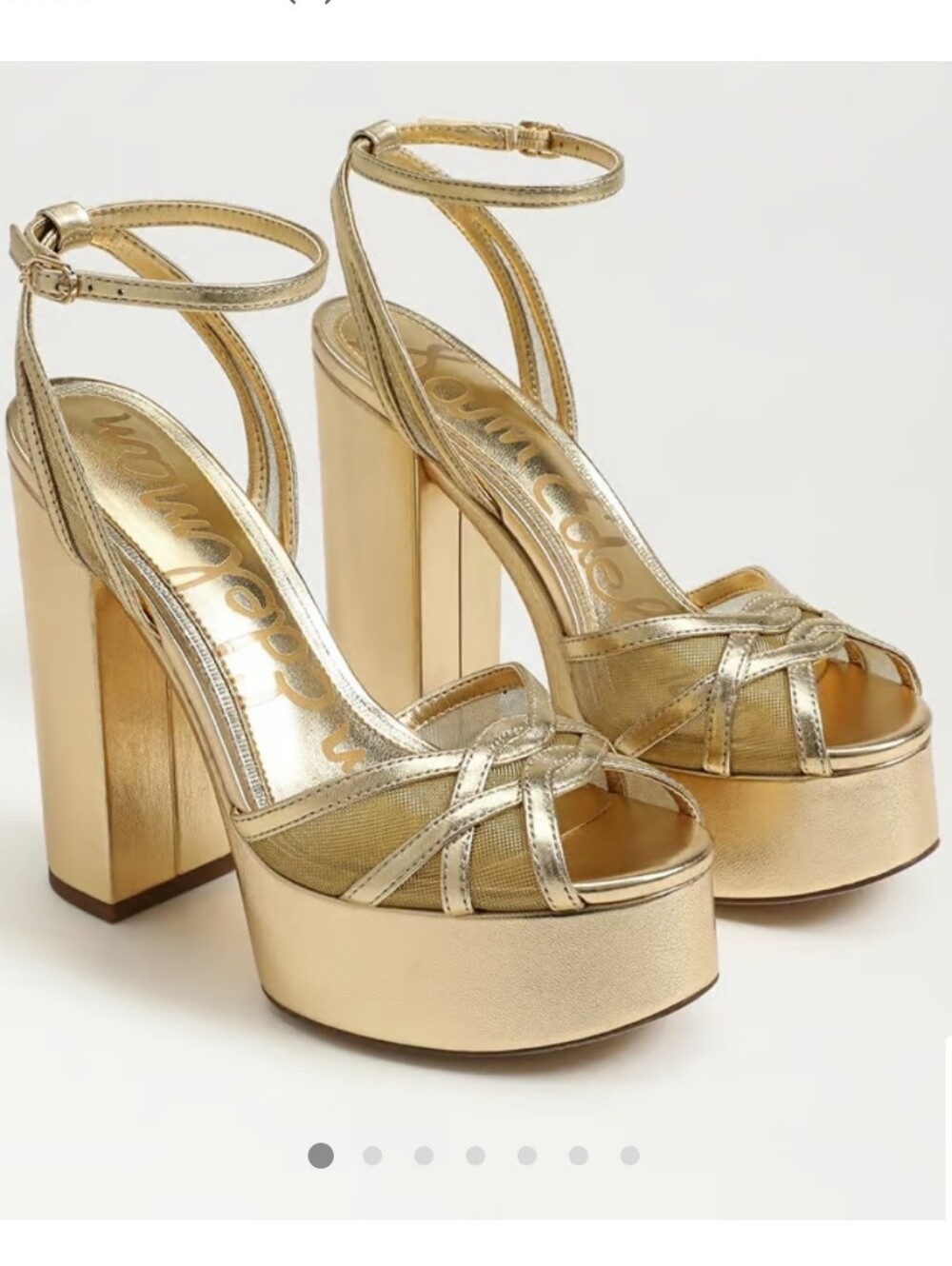 Sandy Block Heel Platform Sandal. Size 8